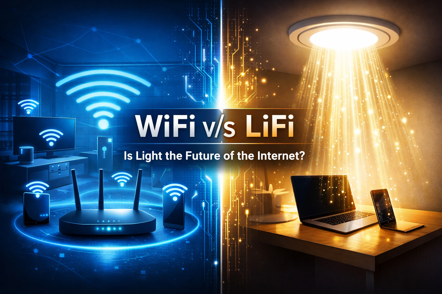 WiFi vs LiFi Is Light the Future of the Internet