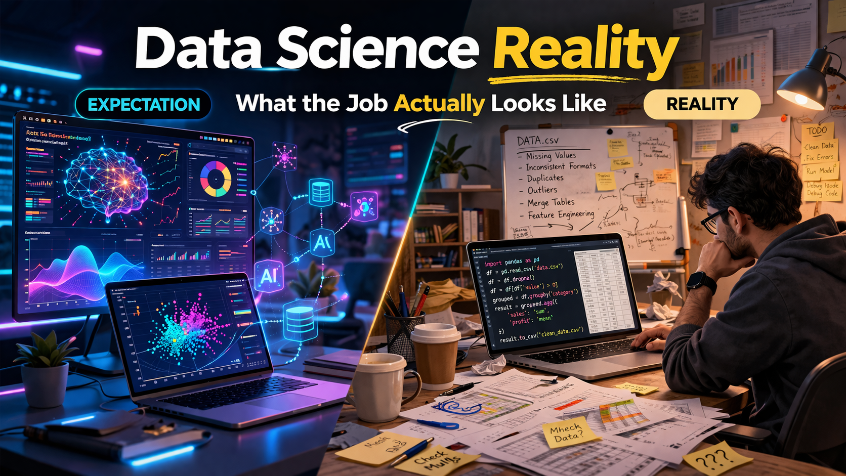 Data Science Reality vs. Expectation